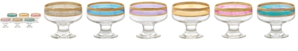 Lorren Home Trends Pedastal Bowls Melania Collection -Set of 6 